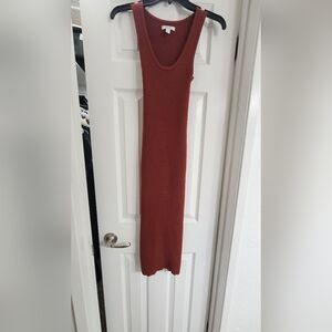 Nine West Terracotta Sleeveless Maxi Dress